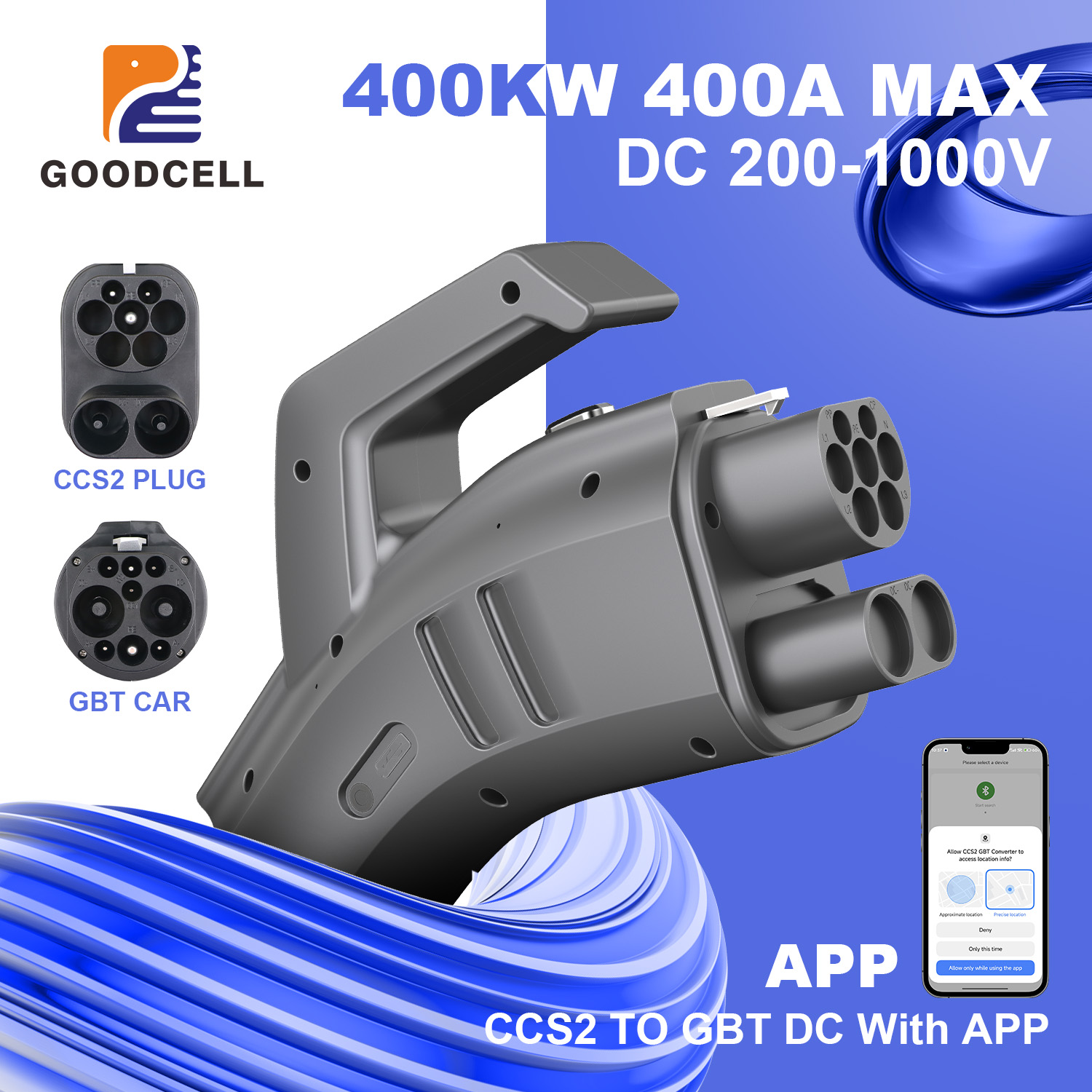 Gb/T To Ccs2 200A Fast Charging Adapter - GOODCELL CCS2 - GB/T EV充電アダプター 超急速充電