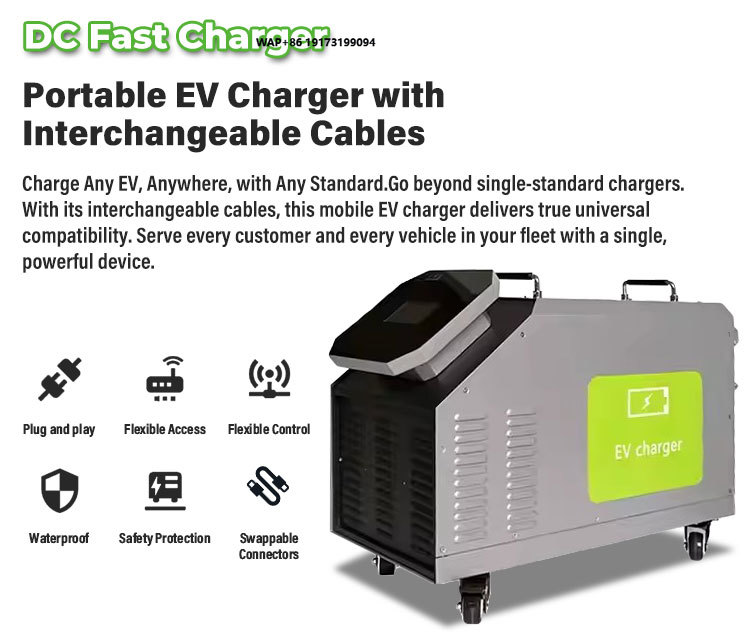 Portable Dc Fast Charger 20Kw Ccs2 - 家庭用モバイルDC EV充電器 7kW 20kW 30kW 40kW