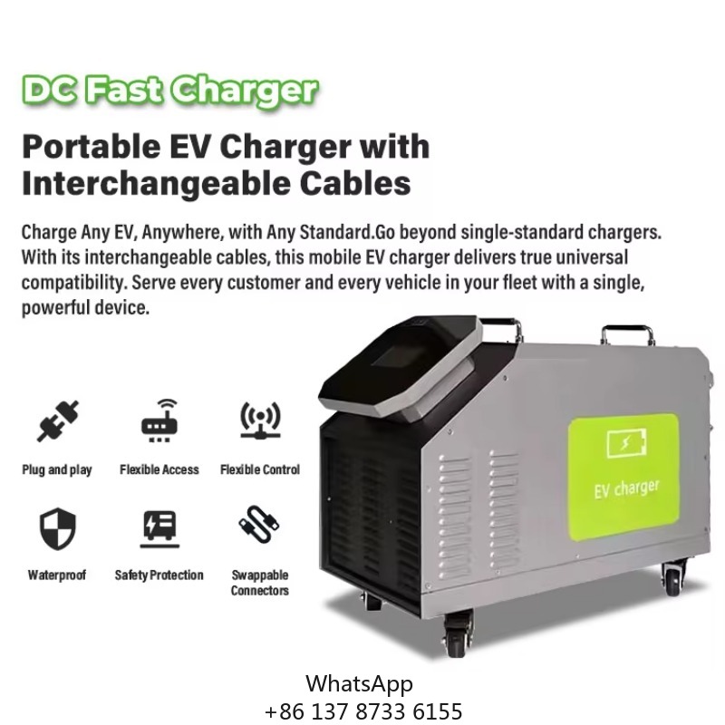 Portable Dc Fast Charger 20Kw Ccs2 - 家庭用モバイルDC EV充電器 7kW 20kW 30kW 40kW