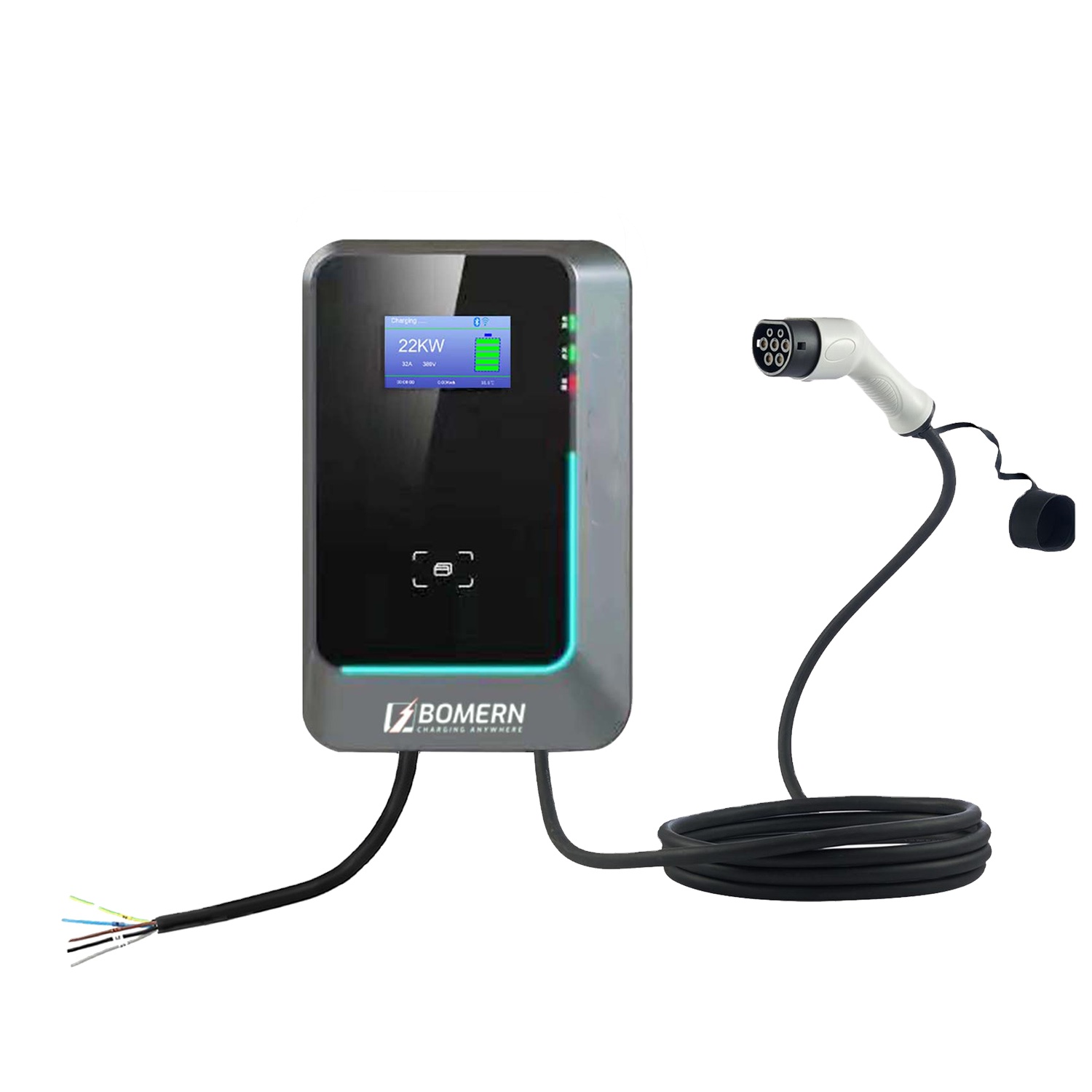 22Kw Wallbox Type 2 Ocpp Rfid - 2025年ホットセール 7kw/11kw/22kw AC EVウォールボックス EV充電ステーション WIFI