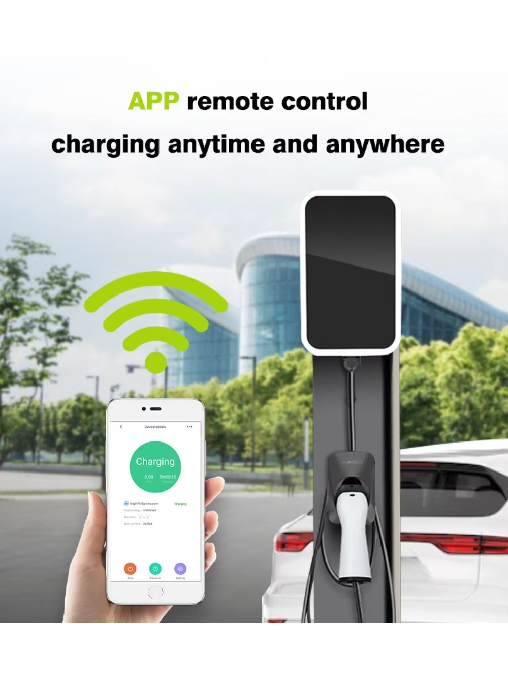 22kW AC EV充電ステーション スマートウォールボック - 22Kw Wallbox Type 2 Ocpp Rfid のレビューと価格