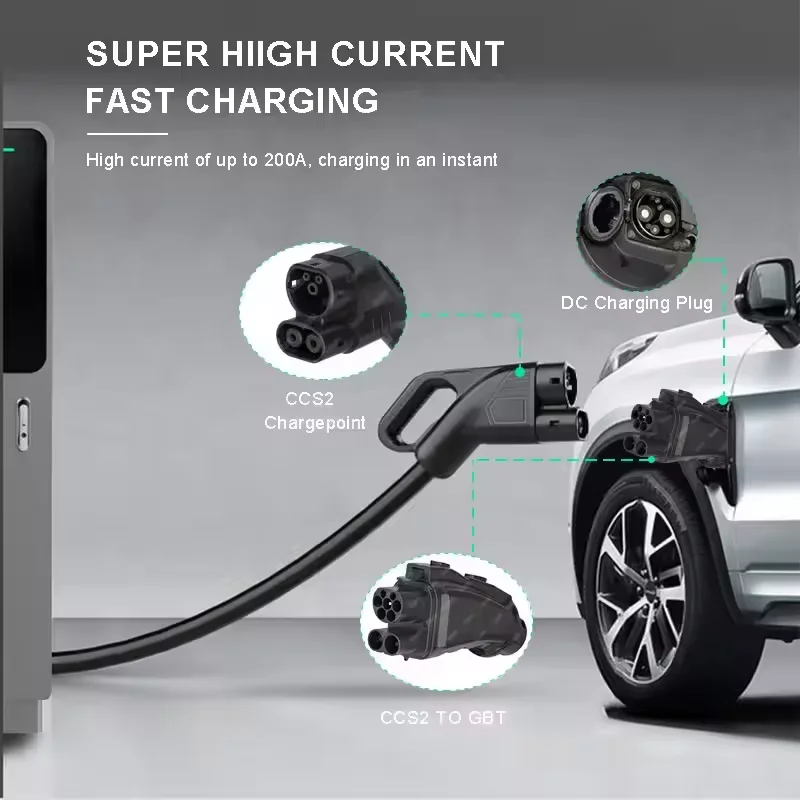 EV DC充電器 200A 250A 1000V CCS2  - Gb/T To Ccs2 200A Fast Charging Adapter のレビューと価格