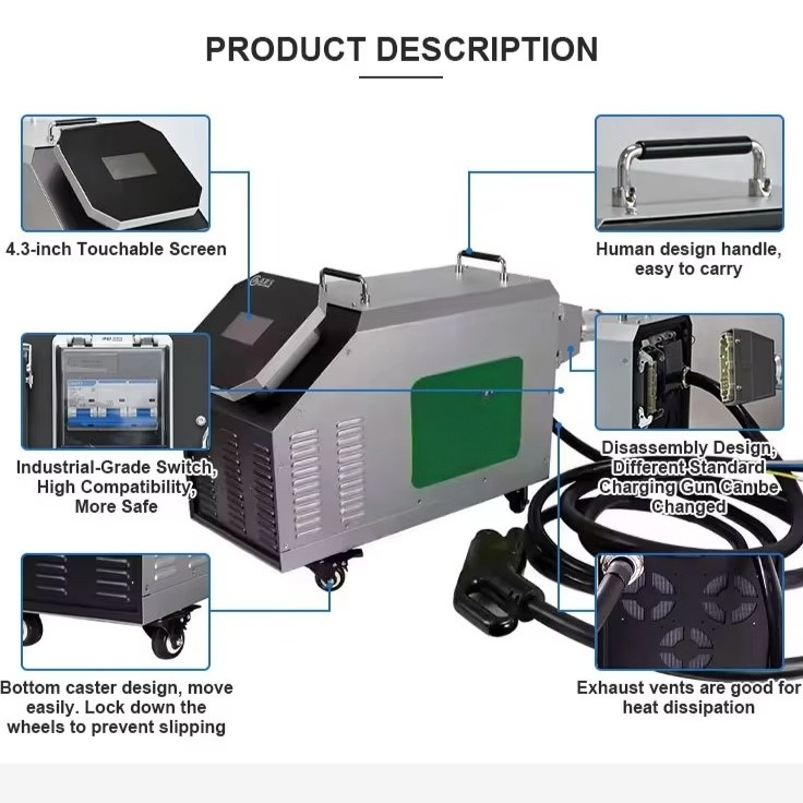 家庭用モバイルDC EV充電器 7kW 20kW 30kW  - Portable Dc Fast Charger 20Kw Ccs2 のレビューと価格