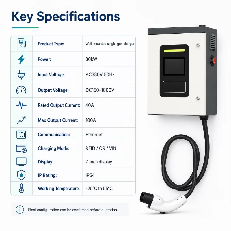 カスタマイズされた30kW CCS2 DC急速EV充電器ウォ - Dc Fast Charger 30Kw Wallbox Commercial のレビューと価格