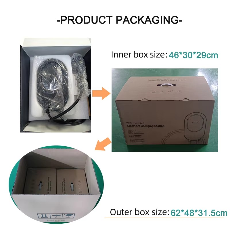 32A 家庭用壁掛け充電ステーション 7kW 11kW 22 - 22Kw Wallbox Type 2 Ocpp Rfid のレビューと価格