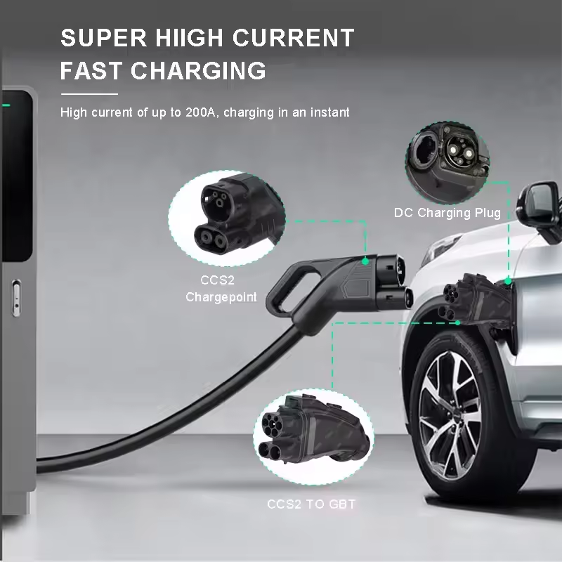 EV DC充電器 200A 250A 1000V CCS2  - Gb/T To Ccs2 200A Fast Charging Adapter のレビューと価格